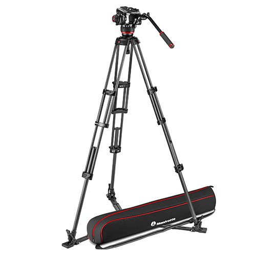 【MVK504XTWINGC】 Manfrotto 504Xビデオ雲台+カーボンツイン三脚GS