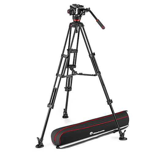 【MVK504XTWINMA】 Manfrotto 504Xビデオ雲台+アルミツイン三脚MS