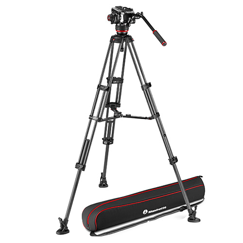 【MVK504XTWINMC】 Manfrotto 504Xビデオ雲台+カーボンツイン三脚MS