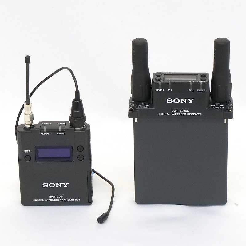 【DWR-S02DN/G + DWT-B01N/G 現状渡し 中古品】 SONY A波 1.2GHz帯 ワイヤレス送受信セット