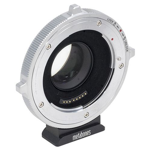 【マイクロフォーサーズ用 キヤノンEFレンズ T CINE Speed Booster XL 0.64x MB_SPEF-m43-BT6】 Metabones 電子接点付マウントアダプター