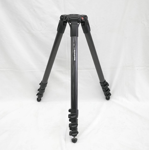 【536 中古品】 Manfrotto MPROカーボンファイバー 4段ビデオ三脚