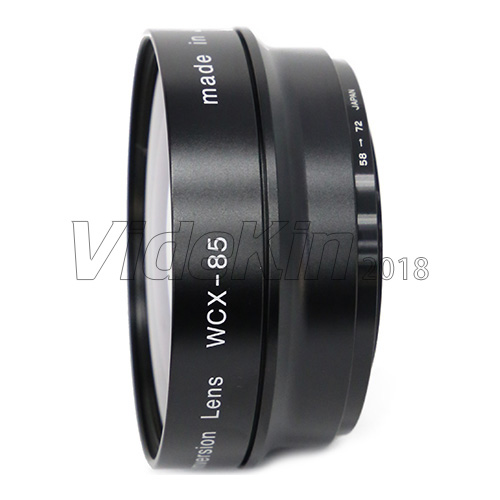 【WCX-85R58】 Zunow Φ58/72mm 0.8倍 4Kワイドコンバージョンレンズ