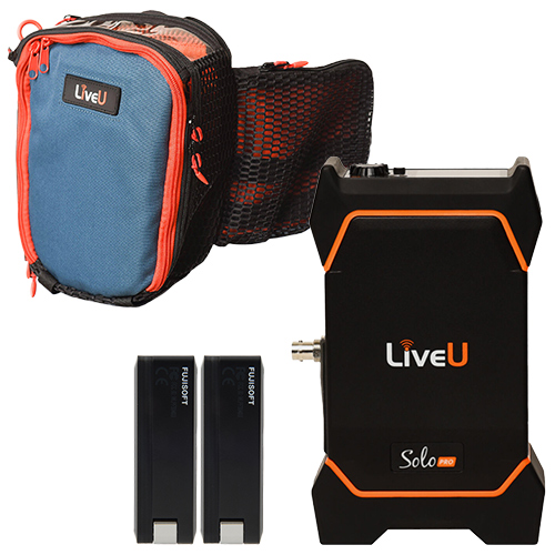 【Solo PRO SDI -4 バンドル キャンペーン版（LU-Solo PRO SDI Bundle + Belt Pack_Cam）】 LiveU モバイルライブエンコーダー