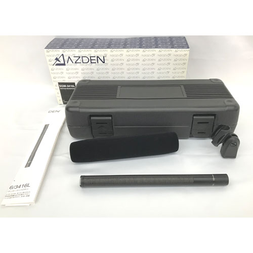 【SGM-3416L 上物 中古品】 AZDEN 超指向性マイクロフォン