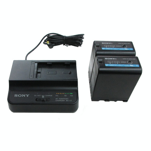 【BC-U1 中古品】 SONY ACアダプターチャージャー（バッテリー2本付）