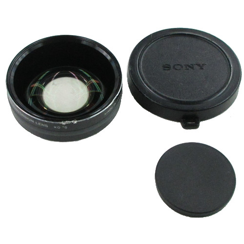 【VCL-HGA07B ジャンク品】 SONY 37mm径 0.75倍ワイドコンバージョンレンズ（30mmアダプター欠品）