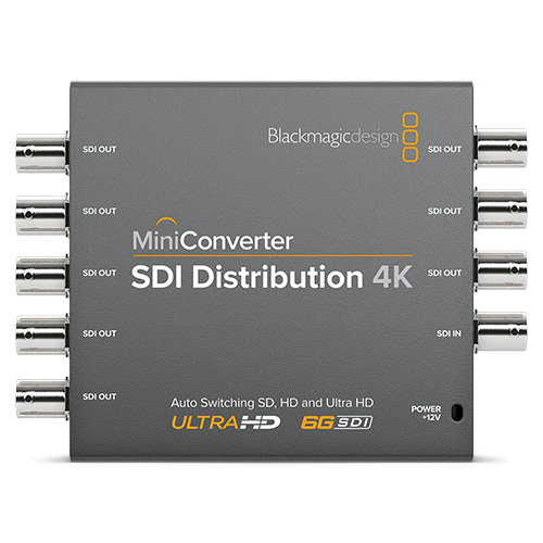 【Mini Converter SDI Distribution 4K】 Blackmagic Design UHD対応 6G-SDI 8分配器