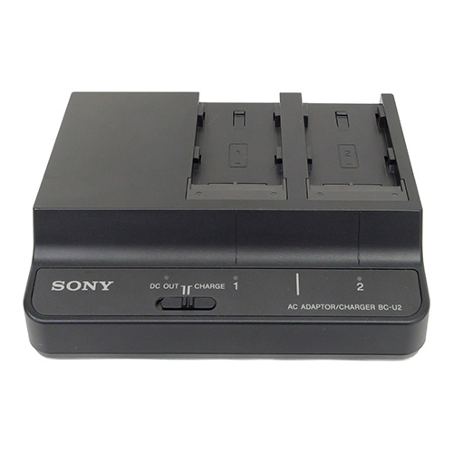 【BC-U2 中古品】 SONY 二連充電器（DCケーブル欠品）