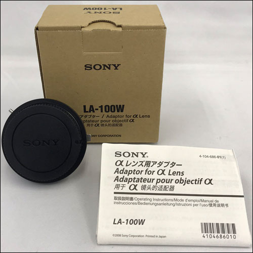 【LA-100W 中古品】 SONY αレンズアダプター