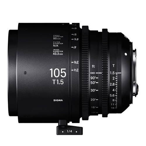 【105mm T1.5 FF PLマウント（/i Technology対応）】 SIGMA シネレンズ〔FF High Speed Prime Line〕