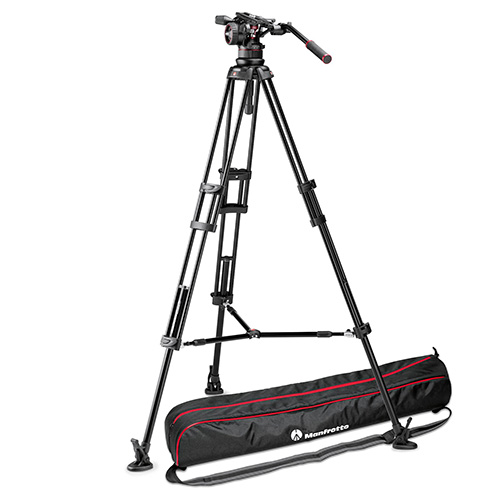 【MVKN12TWINM】 Manfrotto ナイトロテックN12ビデオ雲台＋545B三脚ツインMS