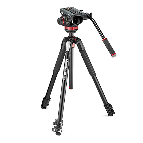 【MVK502055XPRO3】 Manfrotto MVH502AHビデオ雲台＋MT055XPRO3アルミ三脚