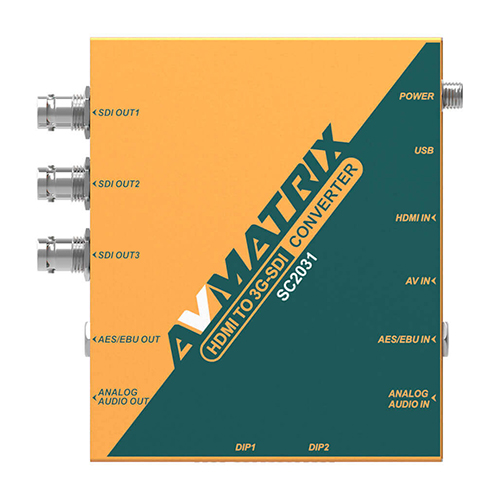 【SC2031】 AVMATRIX HDMI/ビデオ to 3G-SDI スケーリングコンバーター