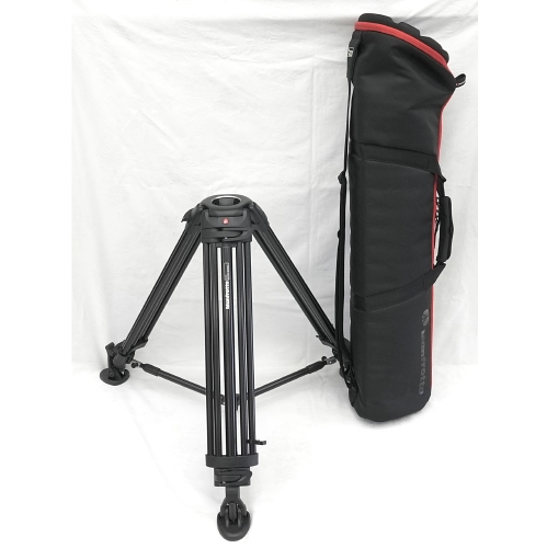 【546B 中古品】 Manfrotto プロビデオ三脚 ミッドスプレッダー付属