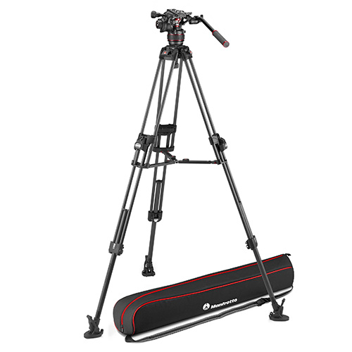 【MVK608TWINFC】 Manfrotto ナイトロテック608ビデオ雲台+645FASTカーボン三脚