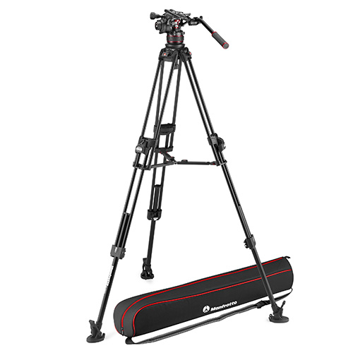 【MVK612TWINFA】 Manfrotto ナイトロテック612ビデオ雲台+645FASTアルミ三脚