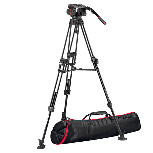 【MVK509TWINFA】 Manfrotto 509HDビデオ雲台+645FASTアルミ三脚