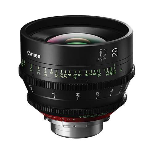 【CN-E20mm T1.5 FP X】 Canon PLマウント用 単焦点シネマレンズ〔Sumire Prime〕