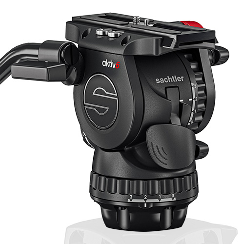 【aktiv6】 Sachtler 75mmボール サイドロード フルーイドヘッド