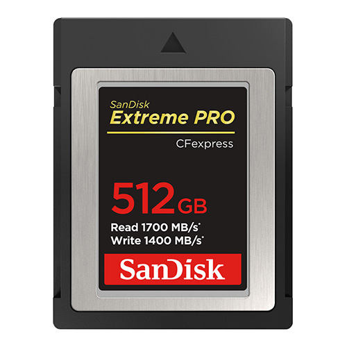 【SDCFE-512G-JN4IN】 SanDisk エクストリーム プロ CFexpress Type B カード 512GB