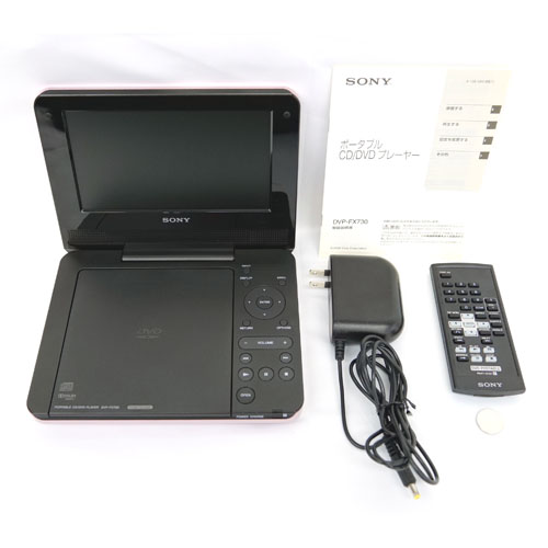 【DVP-FX730 ピンク 現状渡し 中古品】 SONY ポータブルDVDプレーヤー