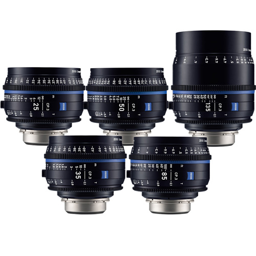 【CP.3レンズ 5～6本】 Carl Zeiss コンパクトプライムレンズ