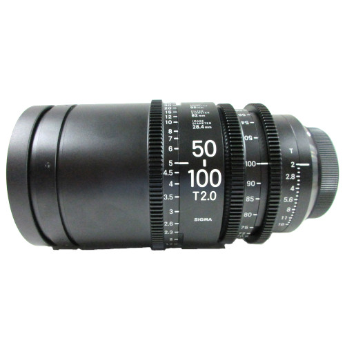 【50-100mm T2 EFマウント/メートル表記 上物 中古品】 SIGMA シネレンズ〔High Speed Zoom Line〕