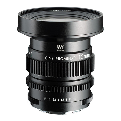 【KOWA CINE PROMINAR 12mm T1.9 ブラック】 KOWA MFTマウント 広角単焦点レンズ