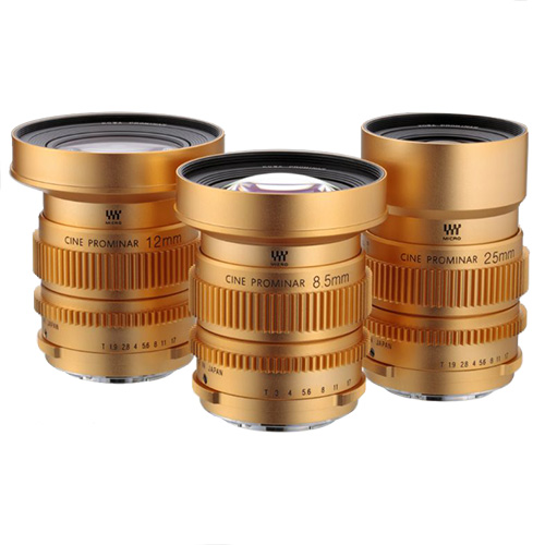 【KOWA CINE PROMINAR-GD 3本セット 8.5mm/12mm/25mm】 KOWA MFTマウント 単焦点レンズ 3本セット