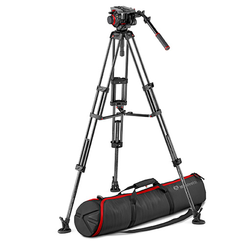 【MVK504TWINMC】 Manfrotto 504HDビデオ雲台＋カーボンツイン三脚MS