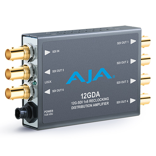 【12GDA】 AJA 12G-SDI 6分配増幅器