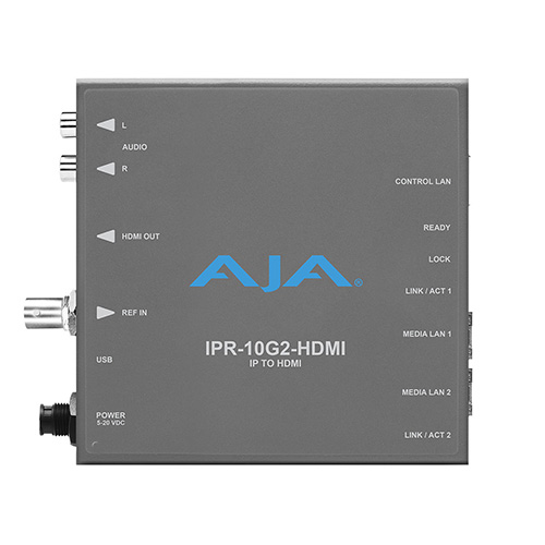 【IPR-10G2-HDMI】 AJA SMPTE ST 2110 → HDMI IPコンバーター