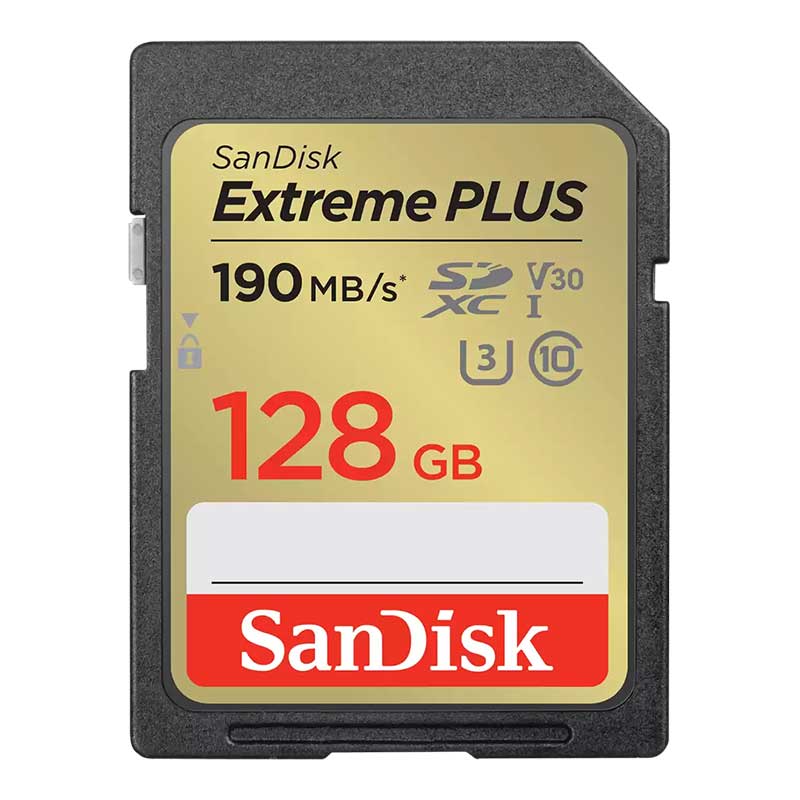 【SDSDXWA-128G-JNJIP】 SanDisk エクストリーム プラス SDXC UHS-I カード 128GB