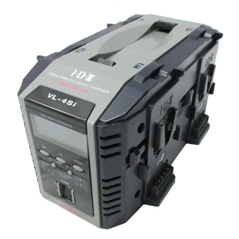 【VL-4Si 現状渡し 中古品】 IDX 液晶表示機能付4ch同時急速充電器