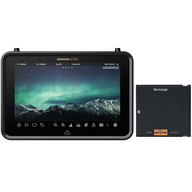 【SHOGUN ULTRA + SSDmini 500GB Bundle】 ATOMOS 7インチ モニターレコーダー