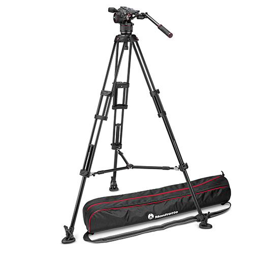 【MVKN8TWINM】 Manfrotto ナイトロテックN8ビデオ雲台＋546B三脚ツインMS