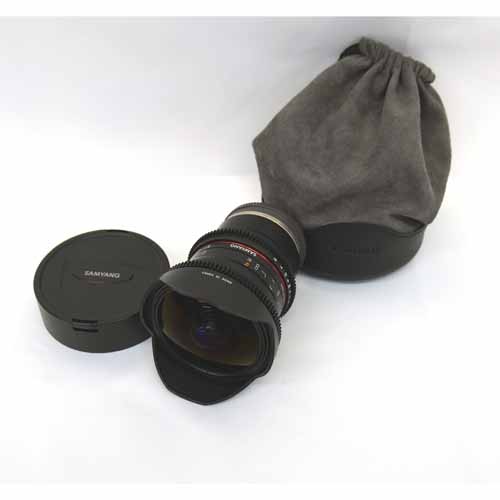 【12mm T3.1 VDSLR ED AS NCS FISH-EYE Eマウント 現状渡し 中古品】 SAMYANG CINEMA LENS