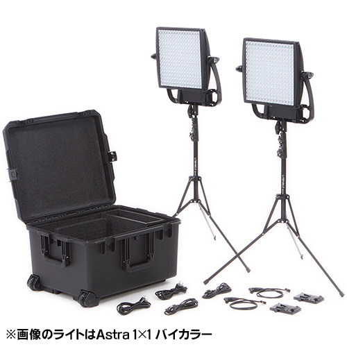 【Astra ソフト＋Astra 6X トラベラーデュオ Vマウントキット】 Litepanels LEDライトキット