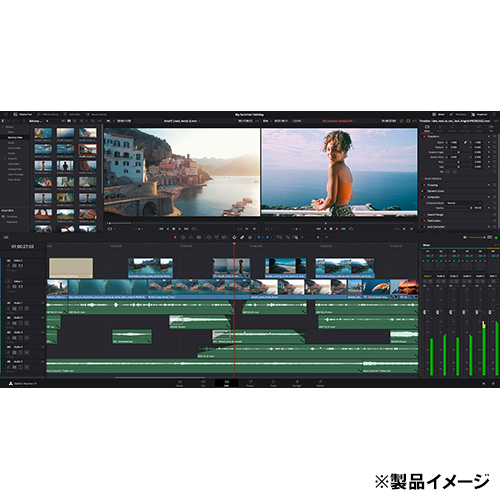 【DaVinci Resolve Studio 19 ライセンスキー版】 Blackmagic Design カラーコレクション・ソフトウェア