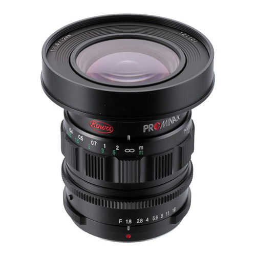 【KOWA PROMINAR 12mm F1.8 ブラック】 KOWA MFTマウント広角単焦点レンズ