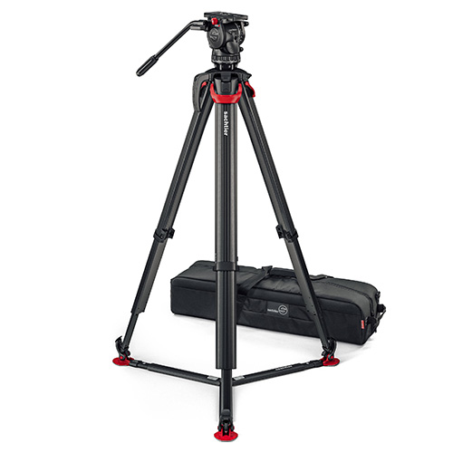 【システムaktiv8T flowtech75 GS 展示処分品】 Sachtler カーボン3段三脚システム フローテック