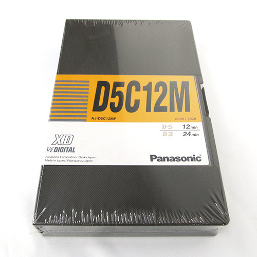 【AJ-D5C12MP 未使用品】 Panasonic D-5カセットテープ Mカセット