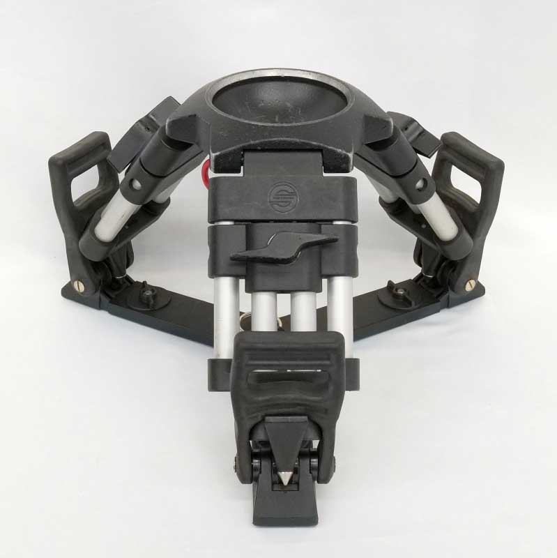 【DA100S 現状渡し 中古品】 Sachtler 100mm径 アルミ2段三脚