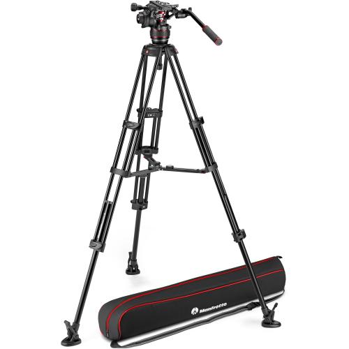 【MVK608TWINMA】 Manfrotto ナイトロテック608ビデオ雲台+アルミツイン三脚MS