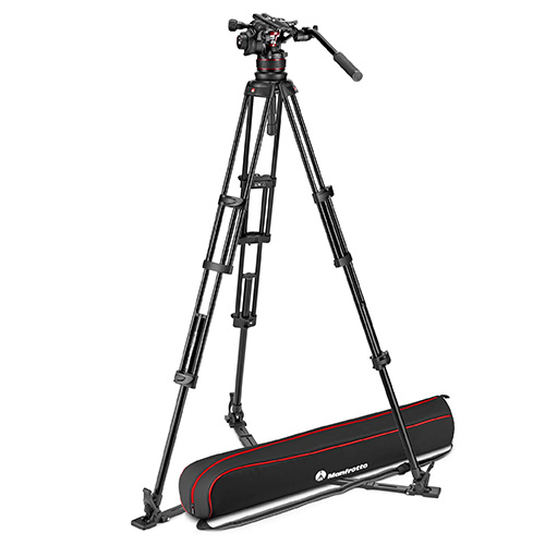 【MVK612TWINGA】 Manfrotto ナイトロテック612ビデオ雲台+アルミツイン三脚GS