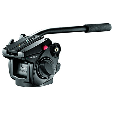 【501HDV】 Manfrotto プロビデオ雲台 フラットベース （3/8”メスネジ）