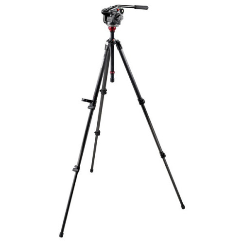 【501HDV,755CX3K】 Manfrotto カーボン三段三脚システム