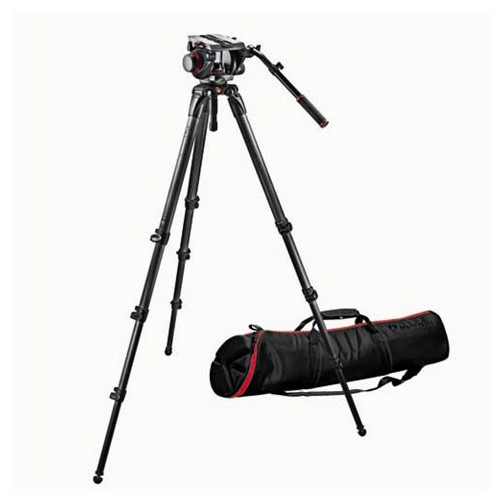 【509HD,536K】 Manfrotto ビデオキット カーボンファイバー三脚（L）