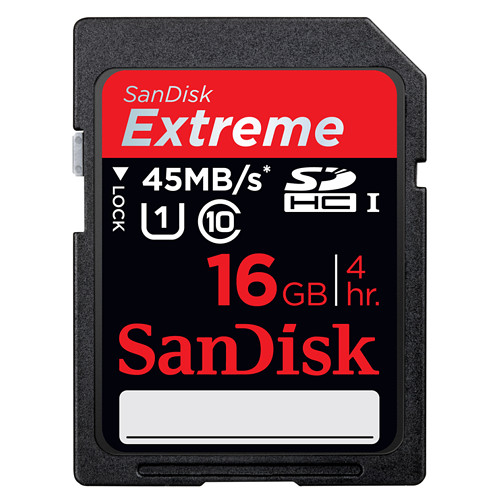 【SDSDX-016G-J35】 SanDisk エクストリーム SDHC UHS-I カード 16GB